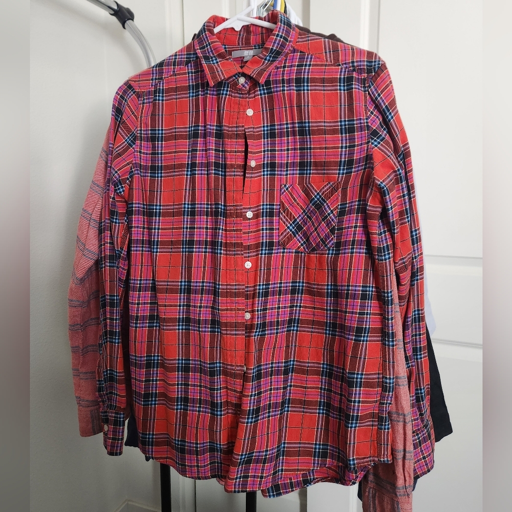 Uniqlo M Red Flannel